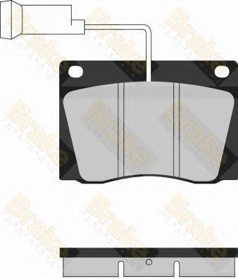 BRAKE ENGINEERING pa1217 -  Комплект тормозных колодок, дисковый тормоз